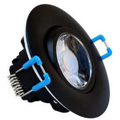 Picture of 4'' Gimbal Recessed LED, 9 watt, 4000K, 700 lms, Triac Dimmer 10-100%, 120V, Round, Black