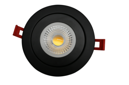 Picture of 4" LED Floating Gimbal, 9 watts, Pre-select 5 CCT, 800Lm, Dimmable 10-100%, 120V, Round, Black