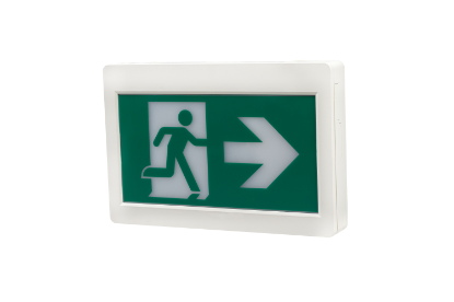 Picture of LED Running Man Exit Sign, with Battery backup Combo, 120/347V
