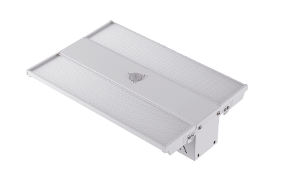 Picture of FDL LED Foldable Adjustable Beam Angle Linear Highbay, Pre-Select 3 Wattage 80-100-150 watts, Pre-Select 3 CCT 3500K-4000K-5000K, up to 150 lms/W, Dimmable 0-10V, Pre-adjustable angle 0-60°, 120-347V